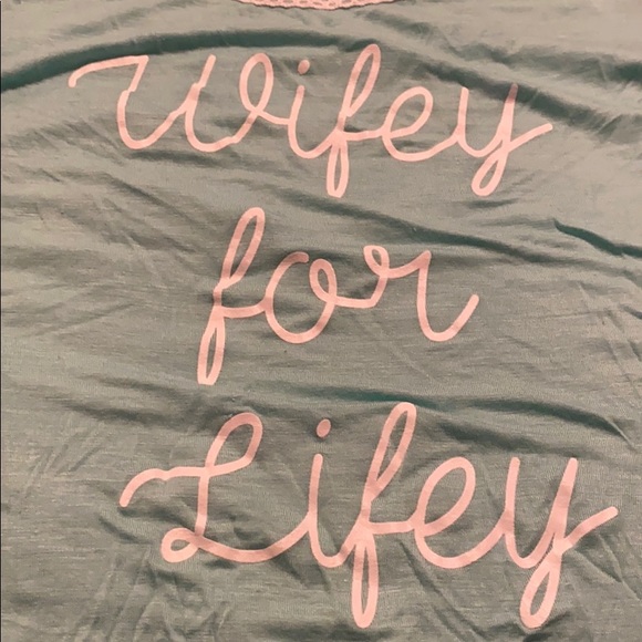 Wifey for Lifey mint colored tank - Picture 2 of 4